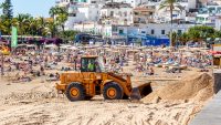 Den stulna sanden i Mogan på Kanarieöarna